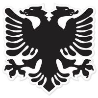 Albanian National Flag Bumper Sticker eagle 5