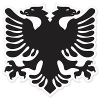 Albanian National Flag Bumper Sticker eagle 5