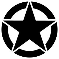 WWII Star Truck Decal Sticker