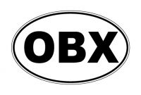 OBX Outer Banks sticker decal 5" x 3"